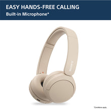 Load image into Gallery viewer, Sony WH-CH520, Wireless On-Ear Bluetooth Headphones with Mic, up to 50 Hours Playtime, DSEE Upscale, Multipoint Connectivity/Dual Pairing & Voice Assistant Support for Mobile Phones