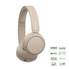 Load image into Gallery viewer, Sony WH-CH520, Wireless On-Ear Bluetooth Headphones with Mic, up to 50 Hours Playtime, DSEE Upscale, Multipoint Connectivity/Dual Pairing & Voice Assistant Support for Mobile Phones