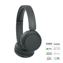 Load image into Gallery viewer, Sony WH-CH520, Wireless On-Ear Bluetooth Headphones with Mic, up to 50 Hours Playtime, DSEE Upscale, Multipoint Connectivity/Dual Pairing & Voice Assistant Support for Mobile Phones