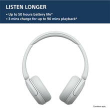 Load image into Gallery viewer, Sony WH-CH520, Wireless On-Ear Bluetooth Headphones with Mic, up to 50 Hours Playtime, DSEE Upscale, Multipoint Connectivity/Dual Pairing & Voice Assistant Support for Mobile Phones