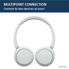 Load image into Gallery viewer, Sony WH-CH520, Wireless On-Ear Bluetooth Headphones with Mic, up to 50 Hours Playtime, DSEE Upscale, Multipoint Connectivity/Dual Pairing & Voice Assistant Support for Mobile Phones