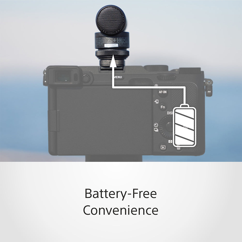 Sony ECM-G1  Shotgun Microphone, Super-Cardioid, Compact with High-Quality Sound