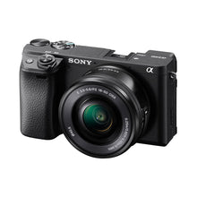 Load image into Gallery viewer, Sony Alpha 6400 E-mount camera with APS-C sensor (ILCE-6400L) | 24.2 MP Mirrorless Camera, 11 FPS, 4K/30p, with a 16-50mm Power Zoom lens.