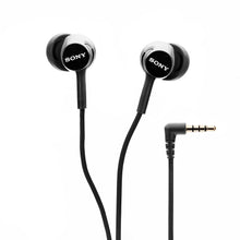 Load image into Gallery viewer, Sony MDR-EX155AP in-Ear Headphones with Mic and Tangle Free Cable (Black)