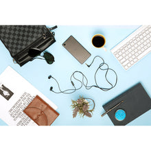 Load image into Gallery viewer, Sony MDR-EX155AP in-Ear Headphones with Mic and Tangle Free Cable (Black)