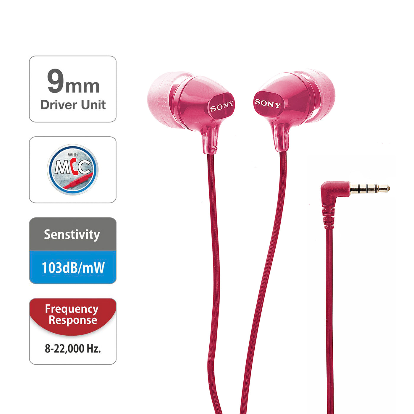 Sony MDR-EX15AP In-Ear Stereo Headphones with Mic