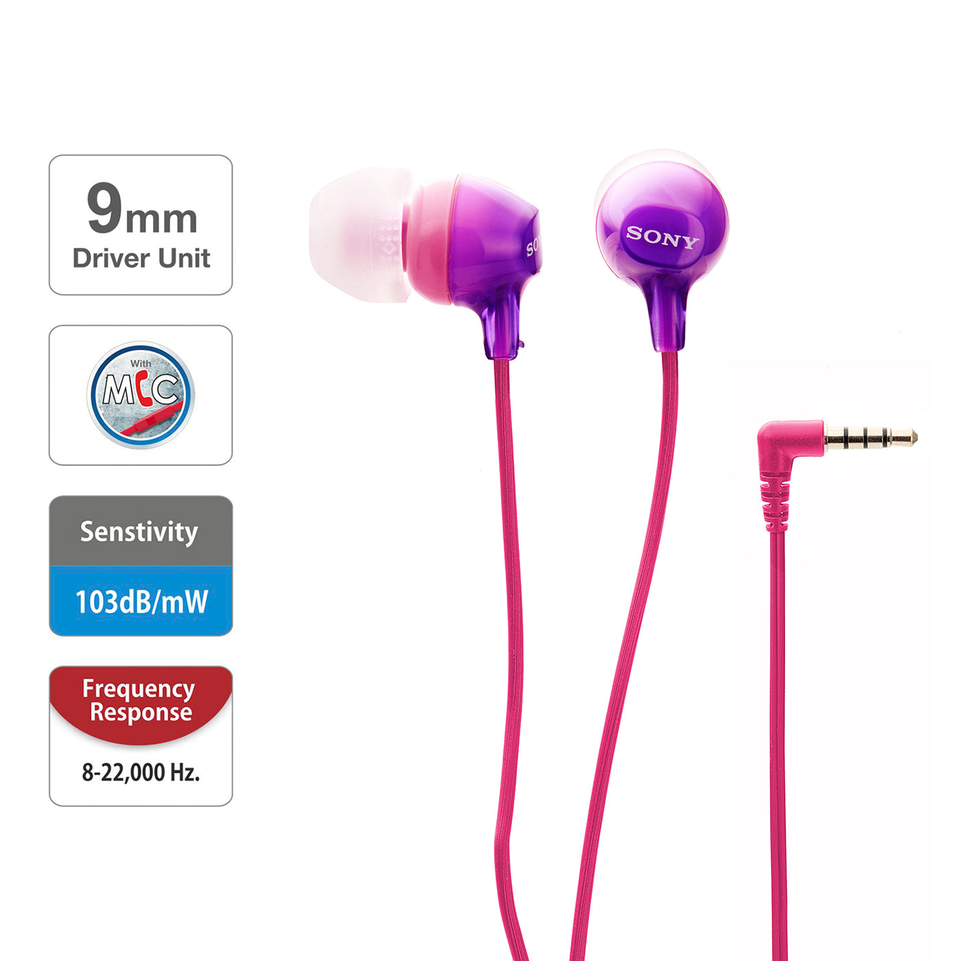 Sony MDR-EX15AP In-Ear Stereo Headphones with Mic