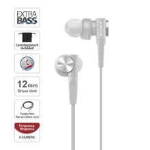 Load image into Gallery viewer, Sony MDR-XB55AP in-Ear Extra Bass Headphones with Mic and Tangle Free Cable