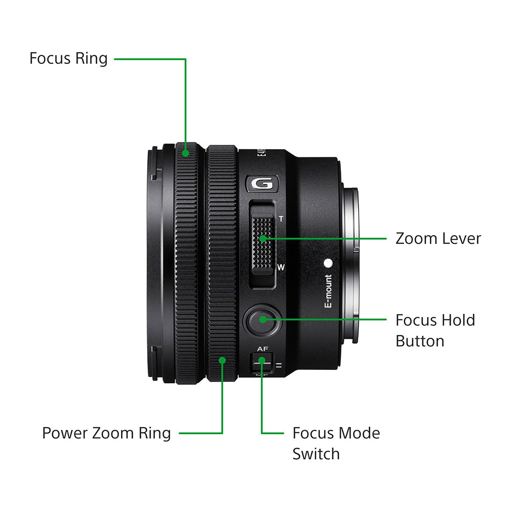 Sony E PZ 10–20 mm F4 G (SELP1020G) E-Mount APS-C, Ultra-wide-angle Power Zoom G Lens