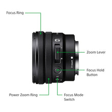 Load image into Gallery viewer, Sony E PZ 10–20 mm F4 G (SELP1020G) E-Mount APS-C, Ultra-wide-angle Power Zoom G Lens