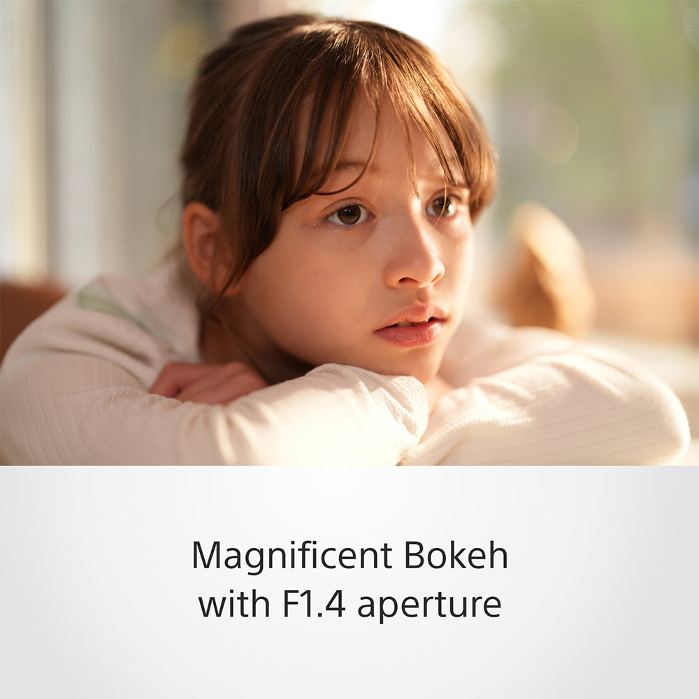 Sony E Mount FE 50 mm F1.4 GM Full Frame Lens (SEL50F14GM) | Lightweight & Compact | Beautiful Bokeh | Extraordinary Resolution