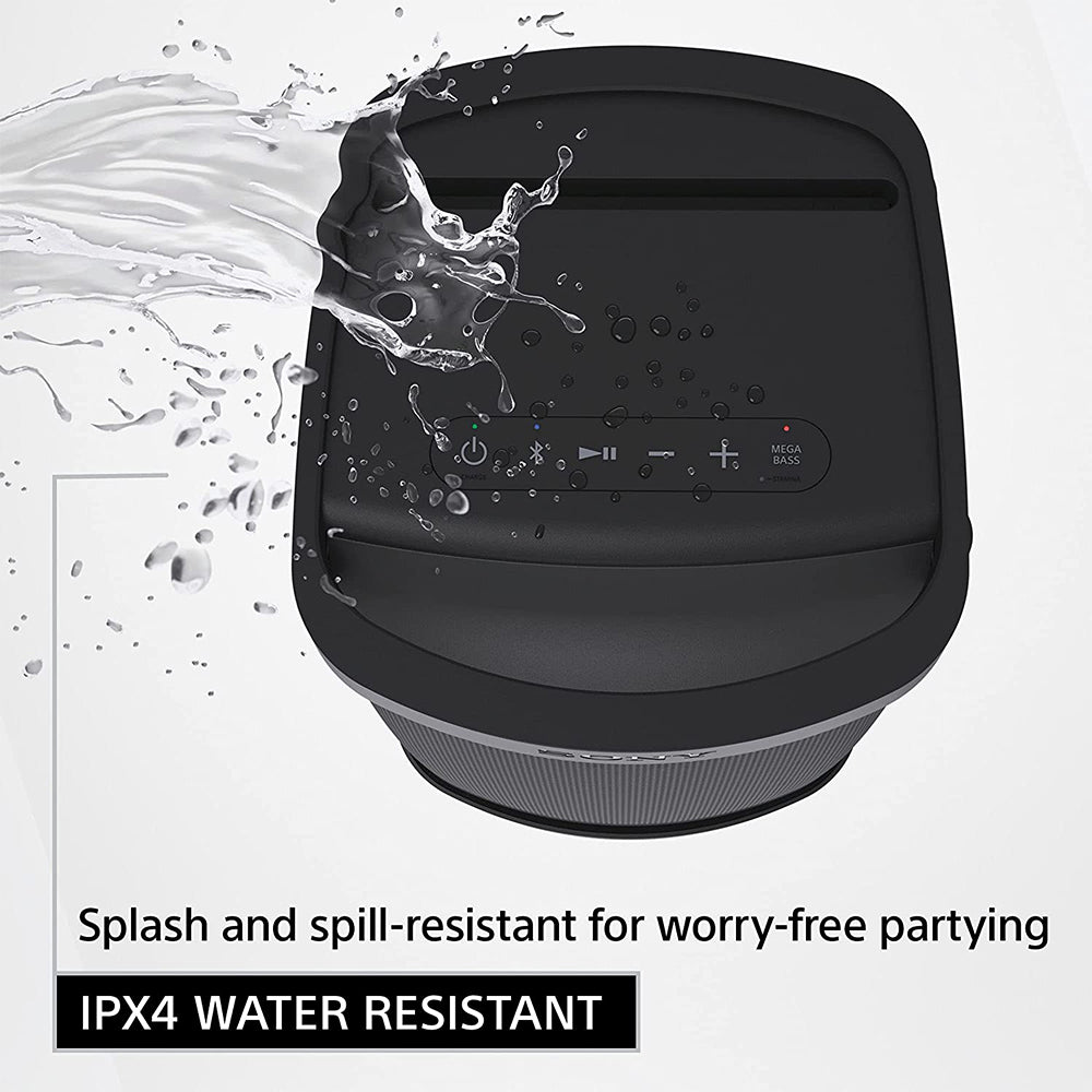 Sony SRS-XP500 Portable Wireless Bluetooth Party Speaker (Karaoke, IPX4 Splashproof with 20 Hour Battery, Ambient Light)