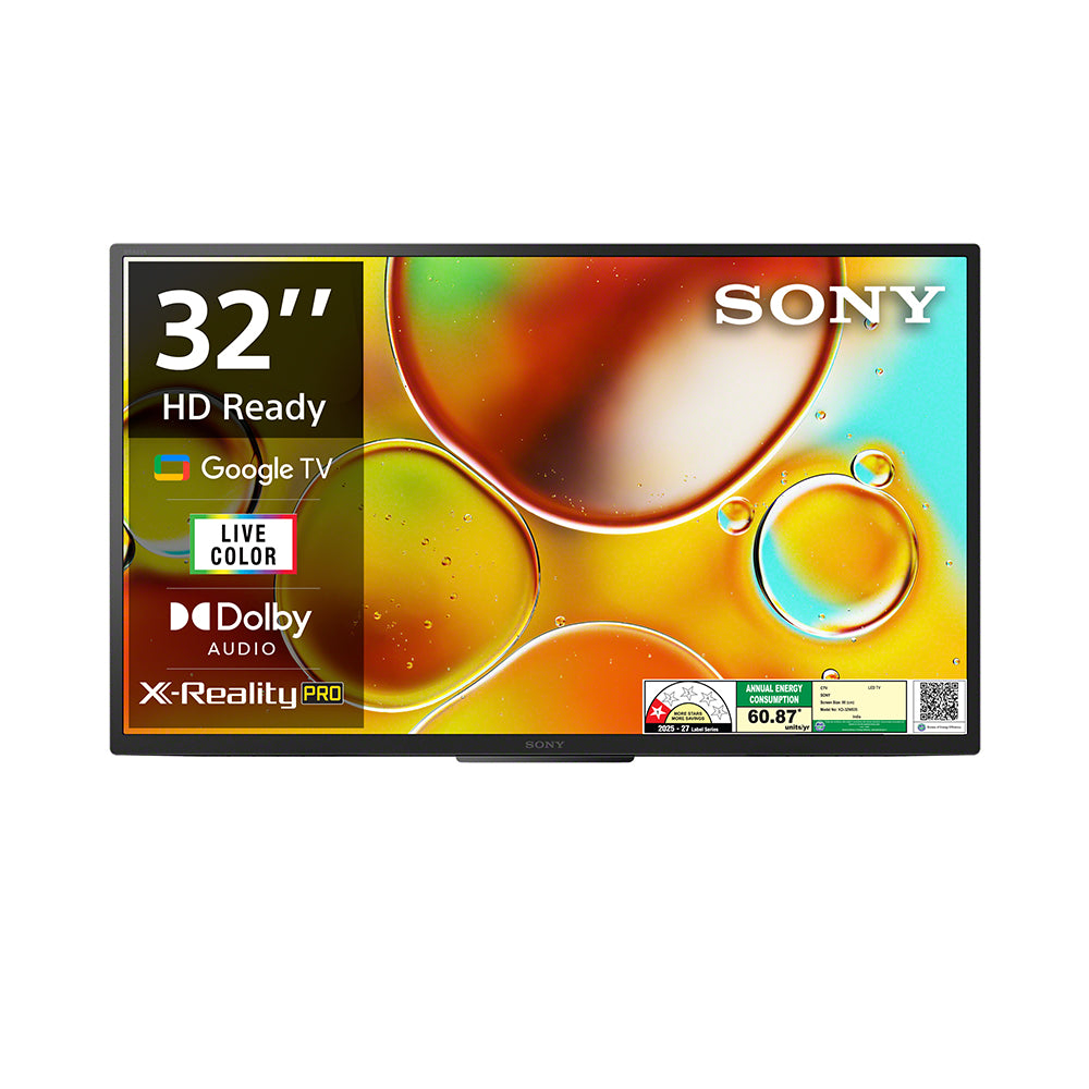 Sony BRAVIA 80 cm (32) HD Ready Smart LED Google TV  KD-32W835 (Black)