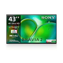 Load image into Gallery viewer, Sony 108 cm (43) BRAVIA 2 4K Ultra HD Smart LED Google TV K-43S25 (Black)