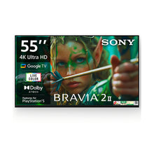 Load image into Gallery viewer, Sony 139 cm (55) BRAVIA 2 II  4K Ultra HD  Smart LED Google TV K-55S25M2 (Black)