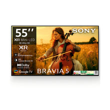 Load image into Gallery viewer, Sony 139 cm (55) BRAVIA 5 4K Ultra HD AI Technology Smart Mini LED Google TV  K-55XR55A  (Black)