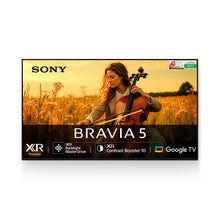 Load image into Gallery viewer, Sony 215 cm (85 inches) BRAVIA 5 4K Ultra HD AI Technology Smart Mini LED Google TV  K-85XR55A (Black)