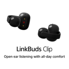 Load image into Gallery viewer, Sony LinkBuds Clip Open-Ear Truly Wireless Earbuds, Comfortable &amp; Secure Fit, Lightweight Clip-On Design, Touch Controls, Ambient Sound Awareness, Water Resistant, Up to 37 Hrs of Playback