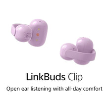Load image into Gallery viewer, Sony LinkBuds Clip Open-Ear Truly Wireless Earbuds, Comfortable &amp; Secure Fit, Lightweight Clip-On Design, Touch Controls, Ambient Sound Awareness, Water Resistant, Up to 37 Hrs of Playback