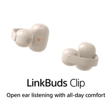 Load image into Gallery viewer, Sony LinkBuds Clip Open-Ear Truly Wireless Earbuds, Comfortable &amp; Secure Fit, Lightweight Clip-On Design, Touch Controls, Ambient Sound Awareness, Water Resistant, Up to 37 Hrs of Playback