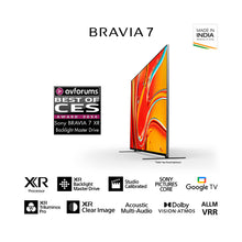 Load image into Gallery viewer, Sony BRAVIA 7 Series 164 cm (65) 4K Ultra HD AI Smart Mini LED Google TV K-65XR70 (Black)