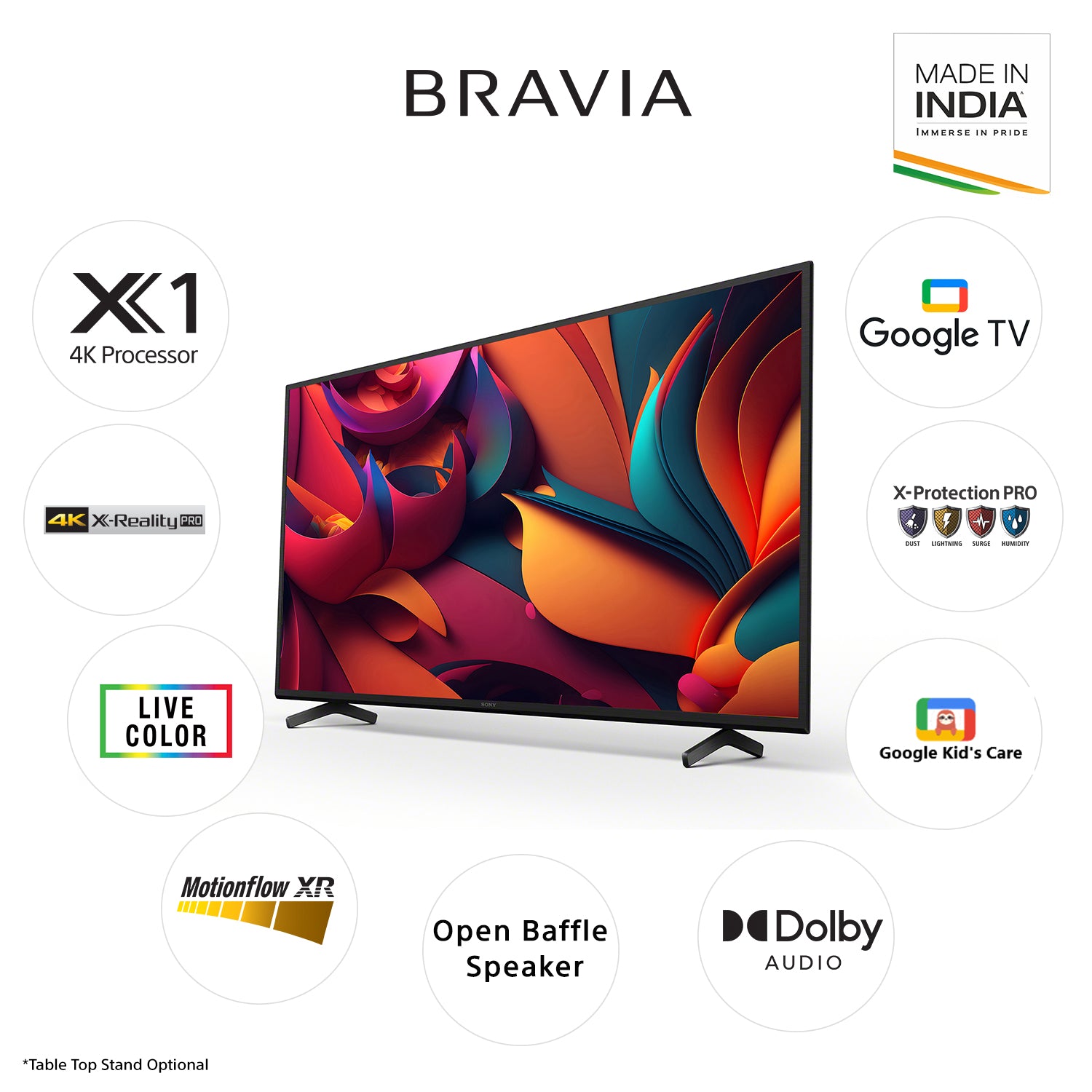 Sony KD-43X64L Bravia 108 Cm (43) 4K Ultra HD Smart LED Google TV (Black)