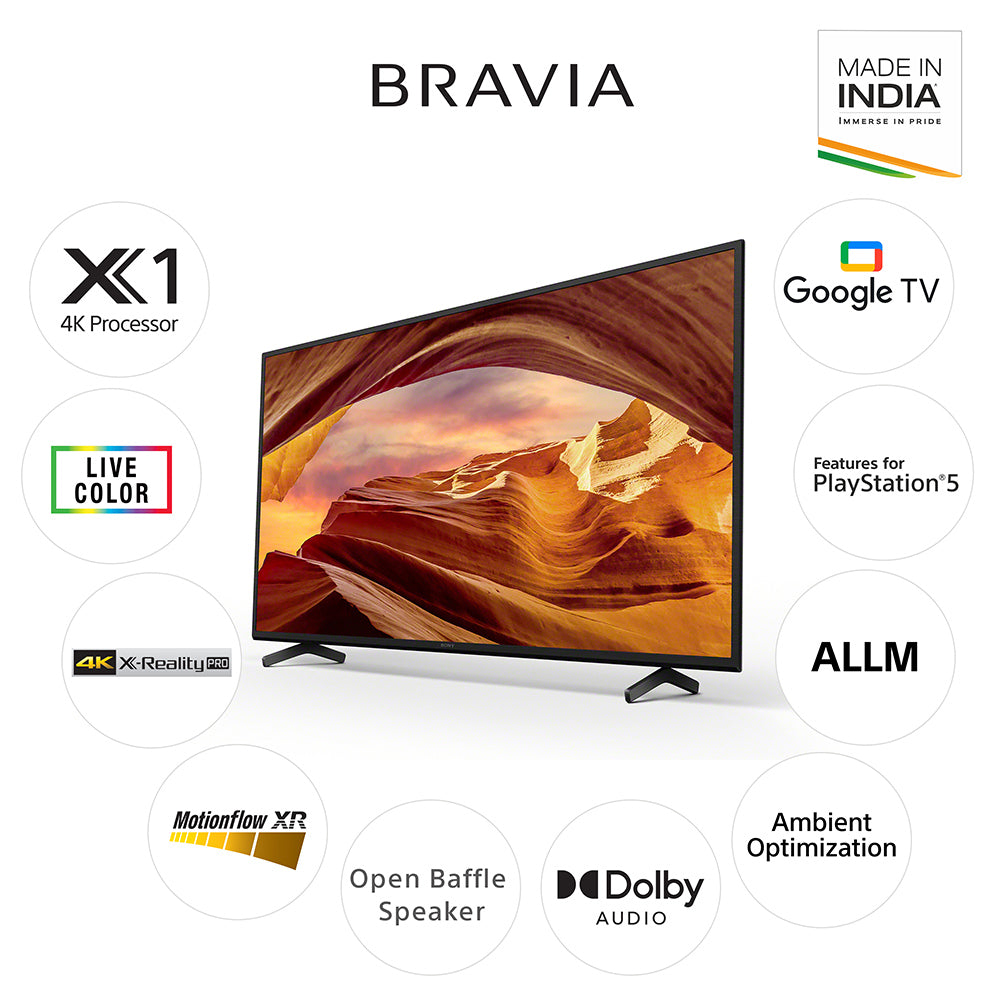 Sony KD-55X75L Bravia 139 cm (55) 4K Ultra HD Smart LED Google TV (Black)
