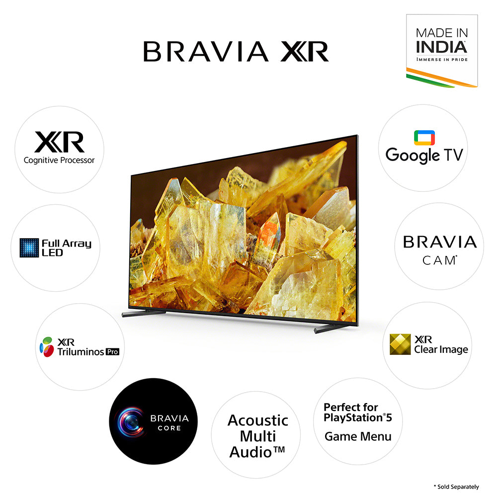 Sony XR-55X90L Bravia 139 cm (55) XR Series 4K Ultra HD Smart Full array LED Google TV  (Black)