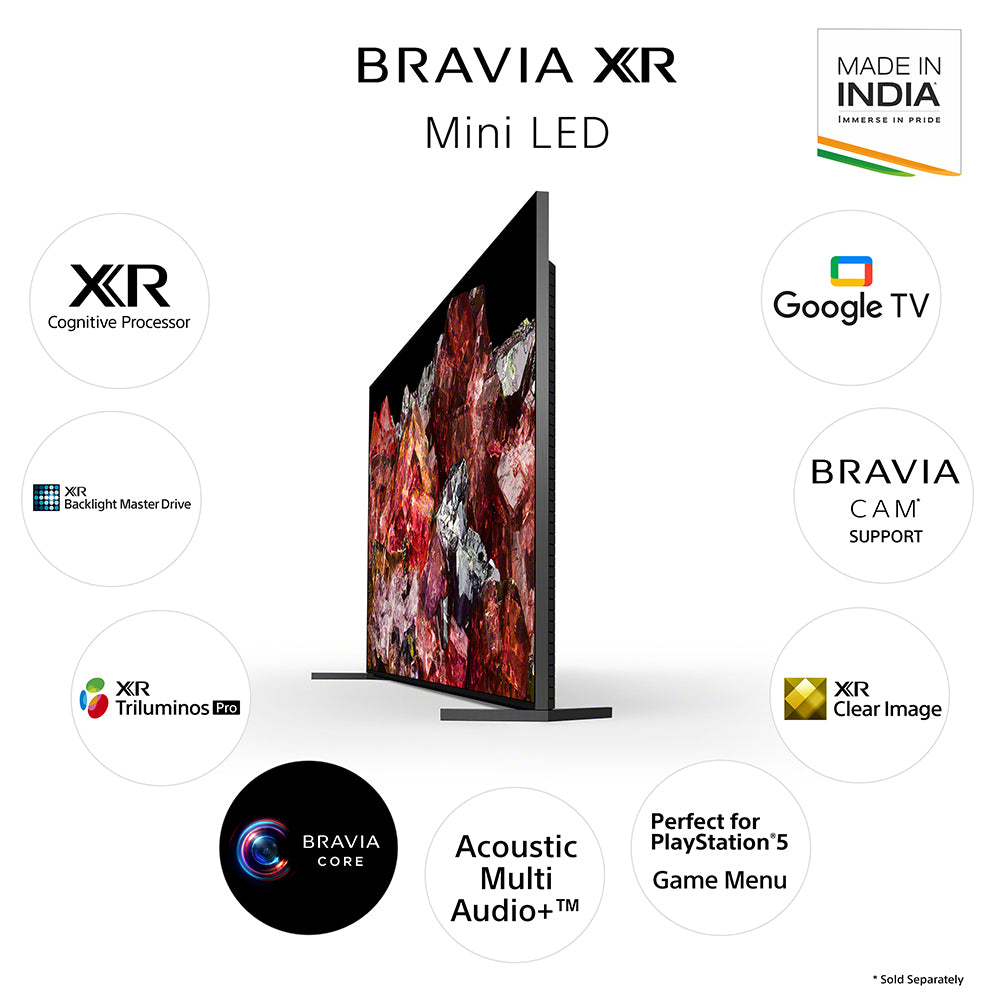 Sony XR-85X95L Bravia 215 cm (85) XR Series 4K Ultra HD Smart Mini LED Google TV  (Black)