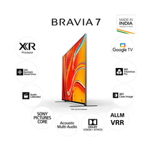 Load image into Gallery viewer, Sony BRAVIA 7 Series 189 cm (75 inches) 4K Ultra HD AI Smart Mini LED Google TV K-75XR70 (Black)