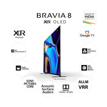 Load image into Gallery viewer, Sony 139 cm (55) BRAVIA 8 4K Ultra HD Smart OLED Google TV K-55XR80 (Black)