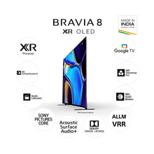 Load image into Gallery viewer, Sony 164 cm (65) BRAVIA 8 4K Ultra HD Smart OLED Google TV K-65XR80 (Black)