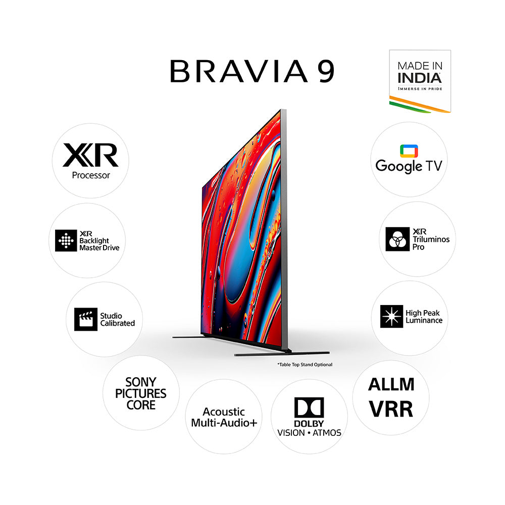 Sony 215 cm (85) BRAVIA 9 4K Ultra HD Smart Mini LED Google TV K-85XR90 (Black)