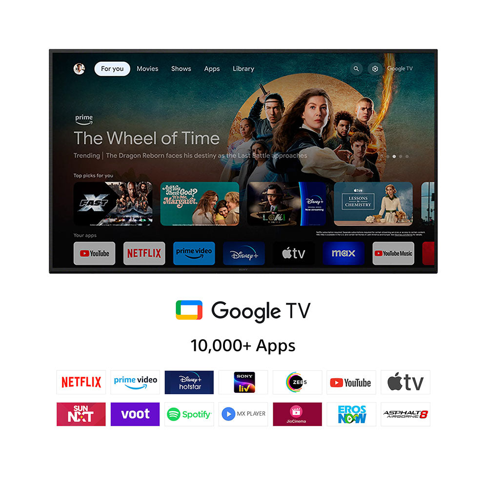 Sony BRAVIA 7 Series 189 cm (75) 4K Ultra HD AI Smart Mini LED Google TV K-75XR70 (Black)