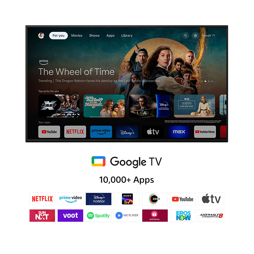 Sony BRAVIA 7 Series 139 cm (55 inches)  4K Ultra HD AI Smart Mini LED Google TV K-55XR70 (Black)