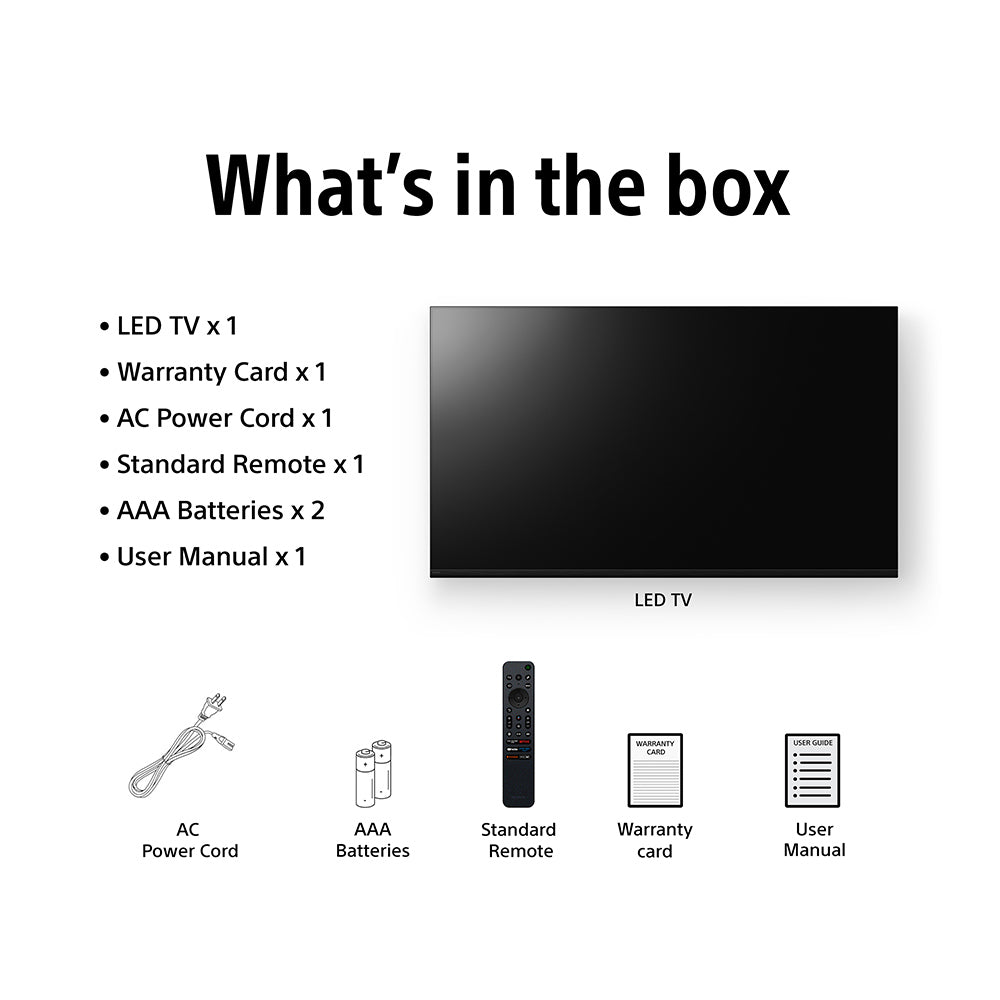 Sony 126 cm (50 inches) BRAVIA 2 II  4K Ultra HD  Smart LED Google TV K-50S22M2 (Black)