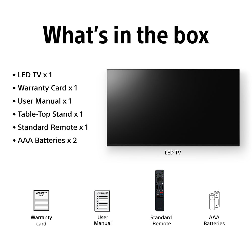 Sony 215 cm (85 inches) BRAVIA 5 4K Ultra HD AI Technology Smart Mini LED Google TV  K-85XR55A (Black)