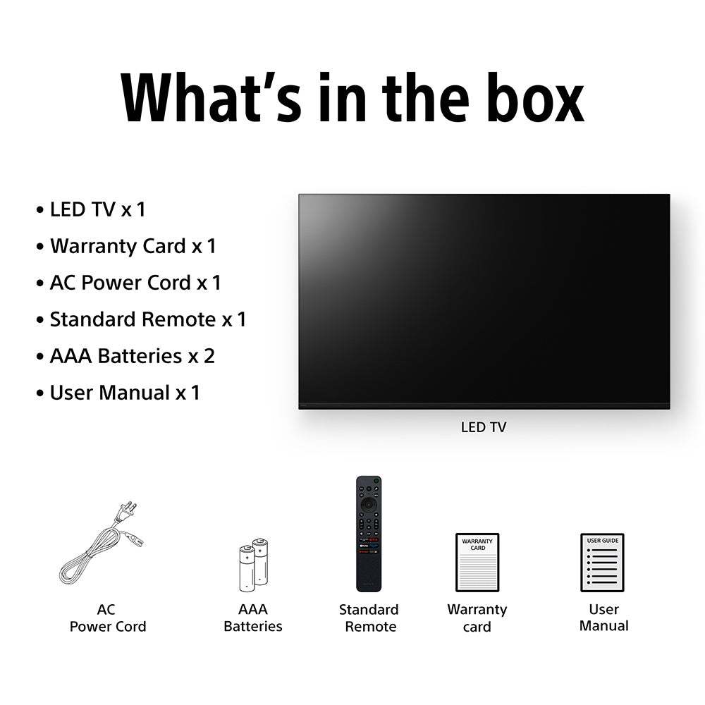 Sony 164 cm (65 inches) BRAVIA 2 II  4K Ultra HD  Smart LED Google TV K-65S25M2 (Black)