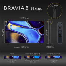 Load image into Gallery viewer, Sony 139 cm (55) BRAVIA 8 4K Ultra HD Smart OLED Google TV K-55XR80 (Black)