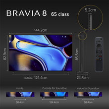 Load image into Gallery viewer, Sony 164 cm (65) BRAVIA 8 4K Ultra HD Smart OLED Google TV K-65XR80 (Black)