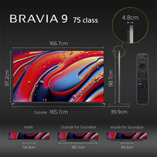 Load image into Gallery viewer, Sony 189 cm (75) BRAVIA 9 4K Ultra HD Smart Mini LED Google TV K-75XR90 (Black)