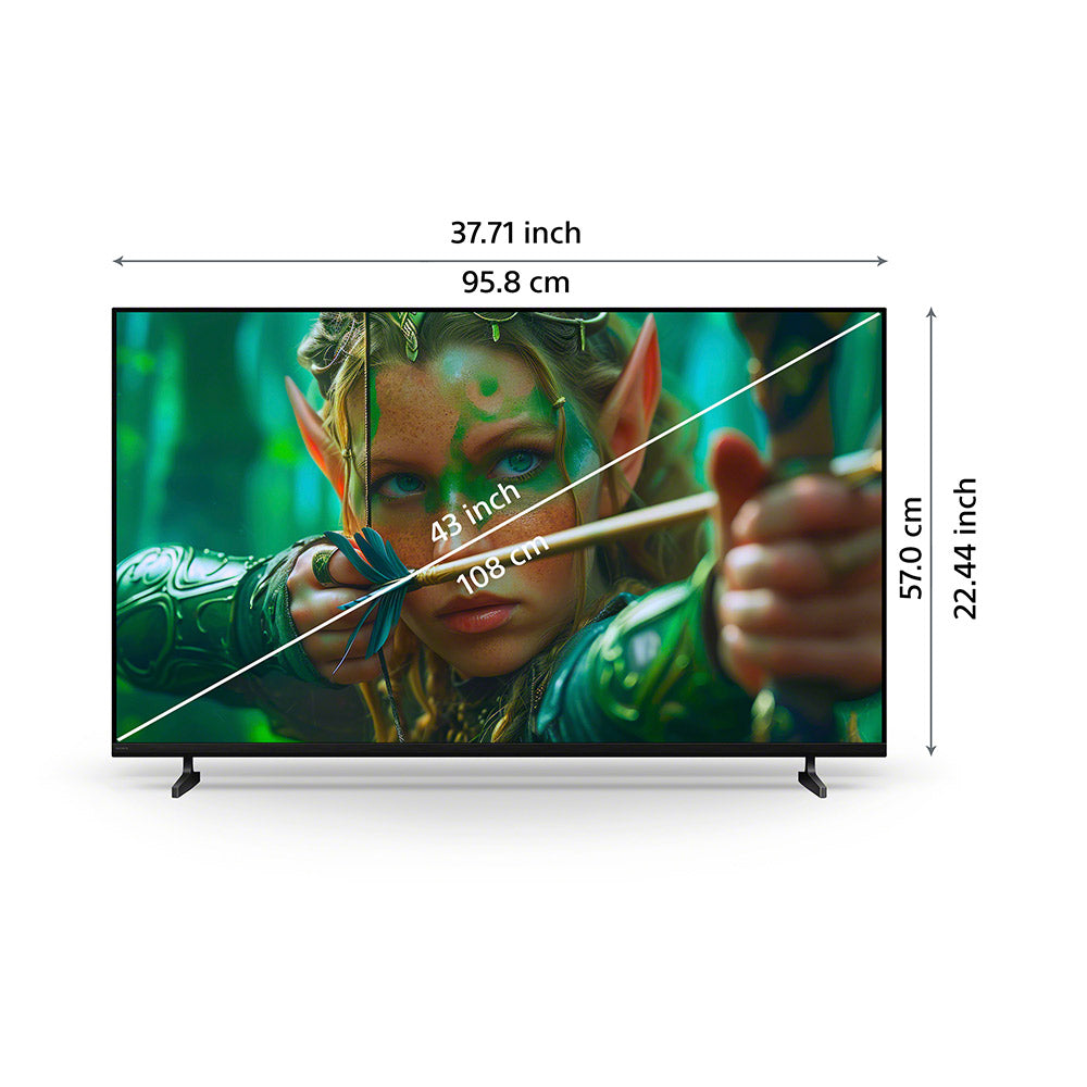 Sony 108 cm (43 inches) BRAVIA 2 II  4K Ultra HD  Smart LED Google TV K-43S25M2 (Black)
