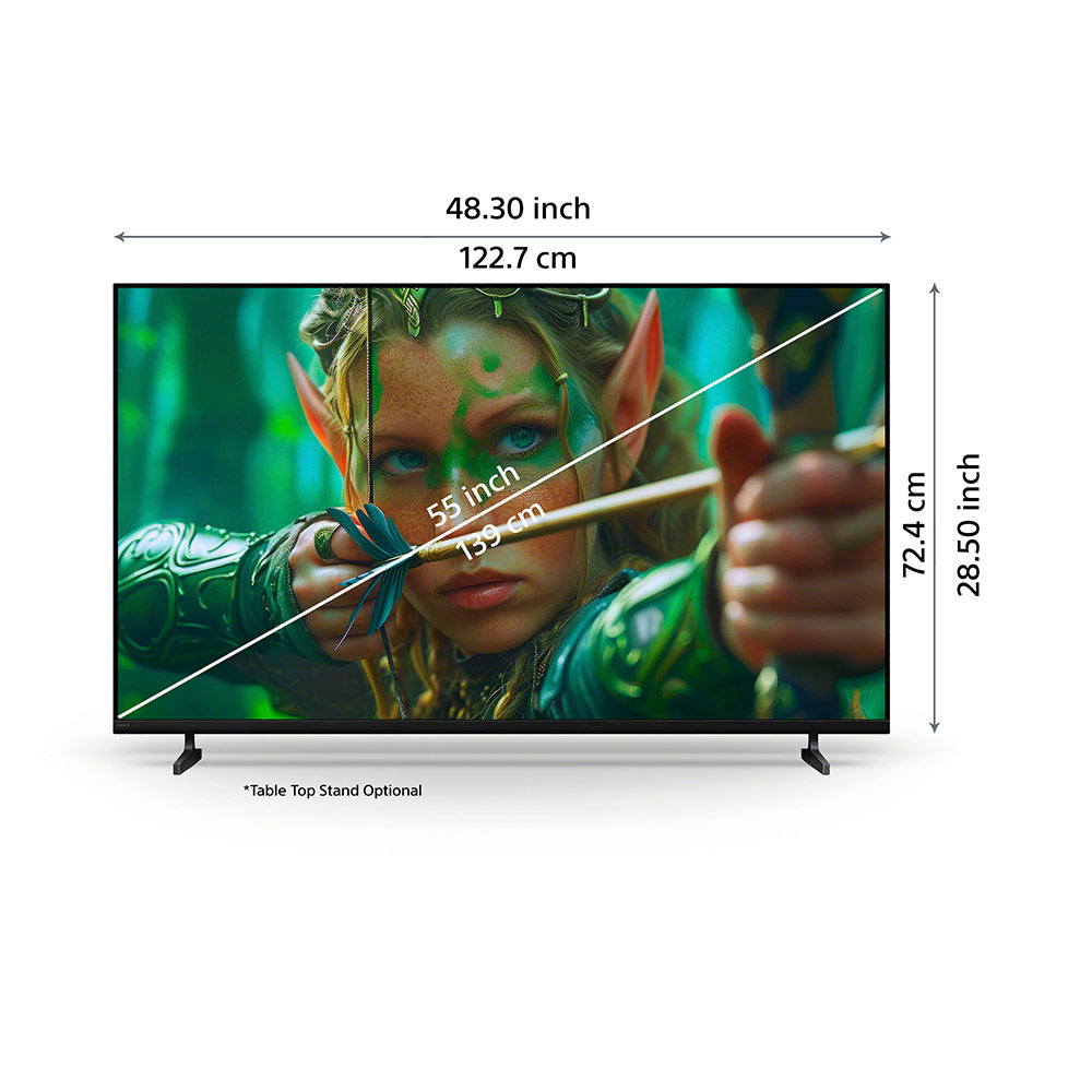 Sony 139 cm (55 inches) BRAVIA 2 II  4K Ultra HD  Smart LED Google TV K-55S25M2 (Black)