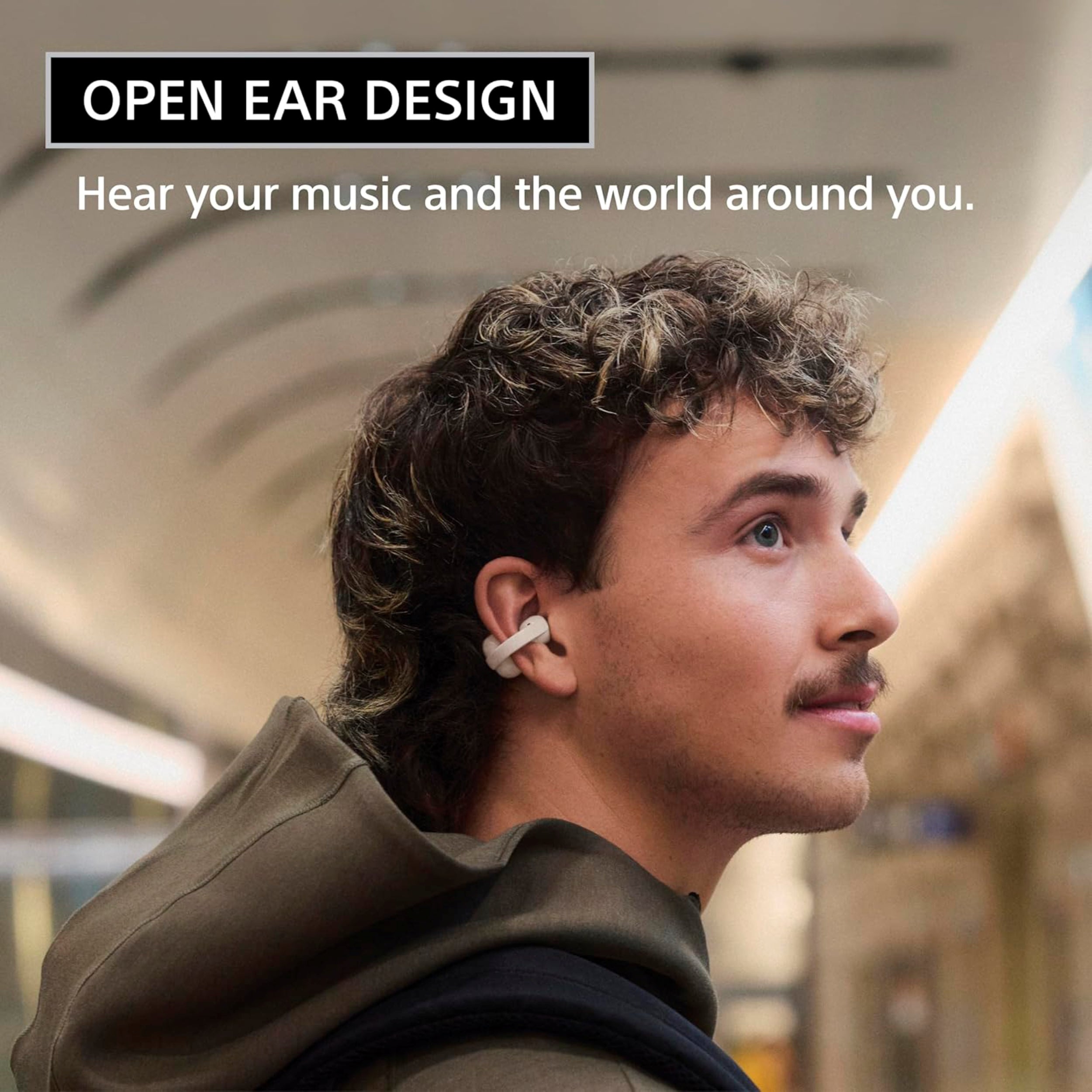 Sony LinkBuds Clip Open-Ear Truly Wireless Earbuds, Comfortable & Secure Fit, Lightweight Clip-On Design, Touch Controls, Ambient Sound Awareness, Water Resistant, Up to 37 Hrs of Playback