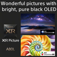 Load image into Gallery viewer, Sony XR-83A80L Bravia 210 cm (83) XR Series 4K Ultra HD Smart OLED Google TV (Black)
