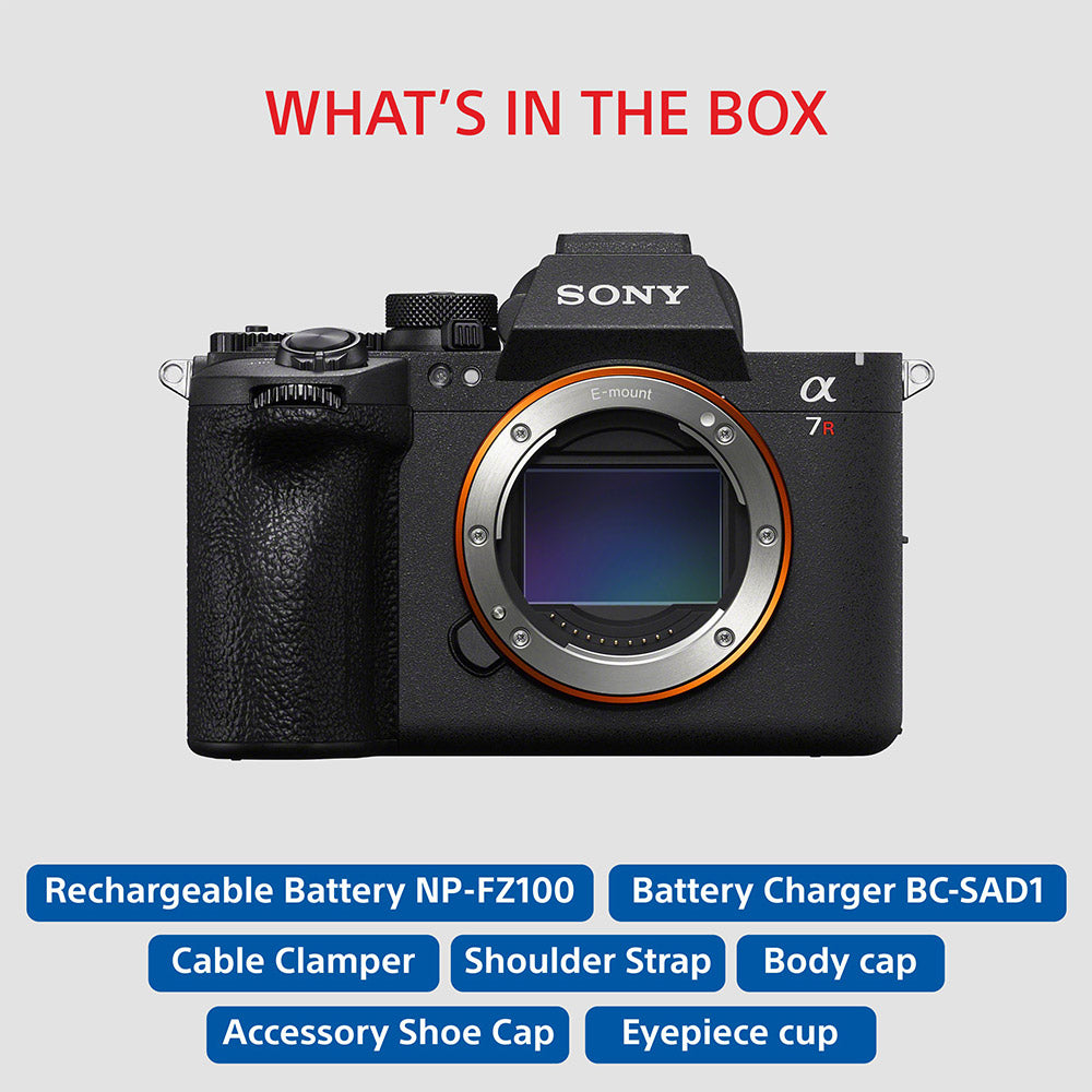 Sony Alpha ILCE-7RM6 Full-Frame high-resolution 66.8MP Camera |30 fps |AI-Based Real-time Recognition | More shooting hours with latest battery - Black