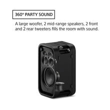 Load image into Gallery viewer, Sony New ULT TOWER 7(SRS-ULT700) Wireless Bluetooth Party Speaker,420WSound with Massive Bass,New 360°Party Sound &amp; Lights,Upto 30Hrs Battery Life,Auracast DJ &amp; Mic Port,IPX4,Built-in Handles &amp; Wheels