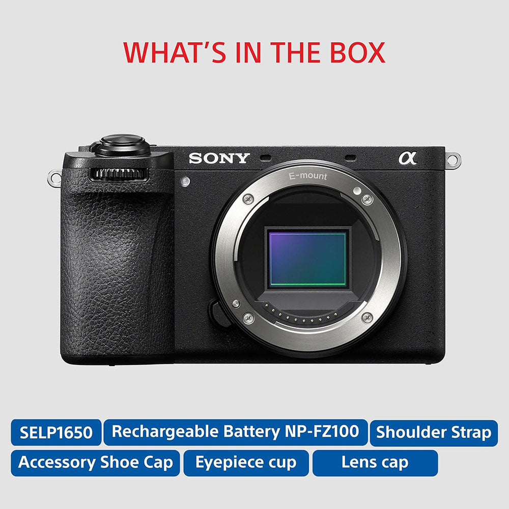 Sony Alpha ILCE-6700K (Previously ILCE-6700L) with Upgraded SEL16-50 (Ver 2) Power Zoom Lens |  APS-C Interchangeable-Lens Mirrorless Camera |26.0 MP  4K 60p Recording - Black