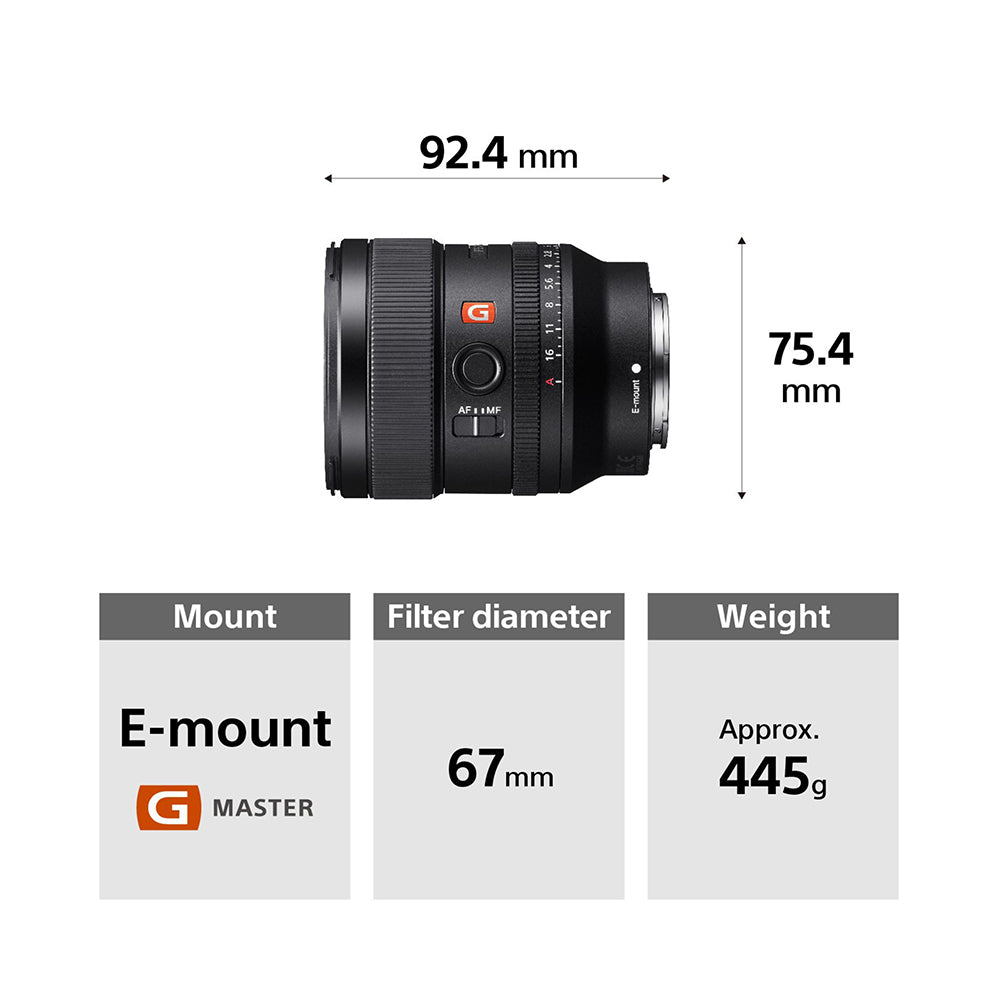 Sony FE 24mm F1.4 GM (SEL24F14GM) E-Mount Full-Frame, Wide-angle Prime G Master Lens