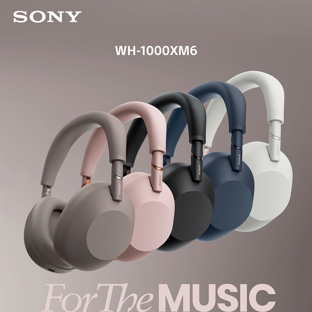Sony WH-1000XM6 The Best Wireless Noise Canceling Headphones, HD NC Processor QN3, 12 Microphones, Adaptive NC Optimizer, Mastered by Engineers, Studio-Quality